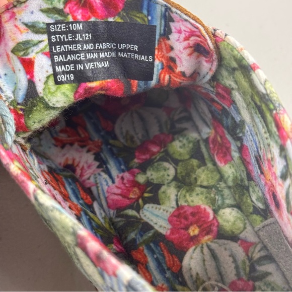 Justin Boots Breezy Shoes Floral Brown Leather Moc Toe Bootie Women’s 10 JL121 - Picture 9 of 9